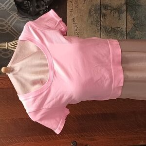 K34 NWT. Pepto Pink Ribbed Crop Top XL